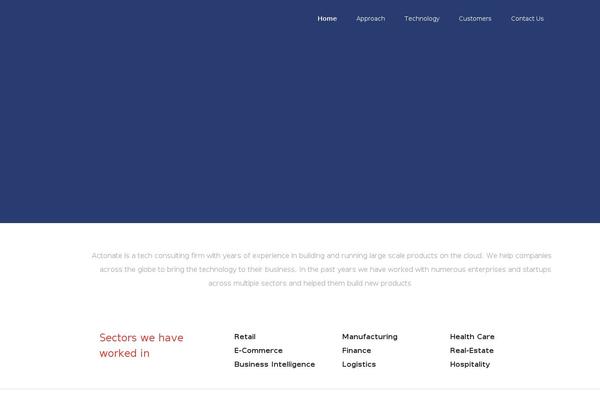actonate.com site used Scalia