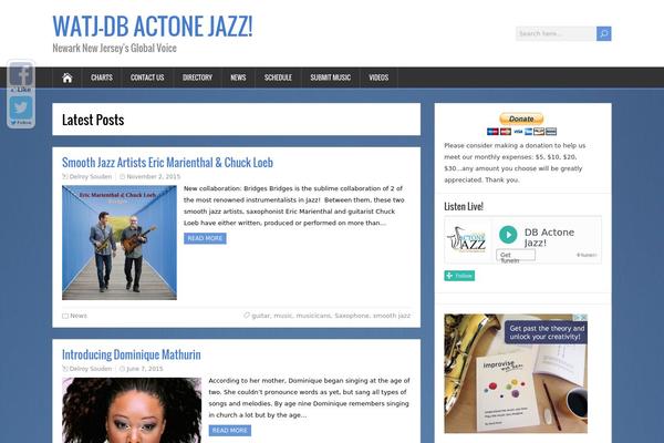SongWriter theme site design template sample
