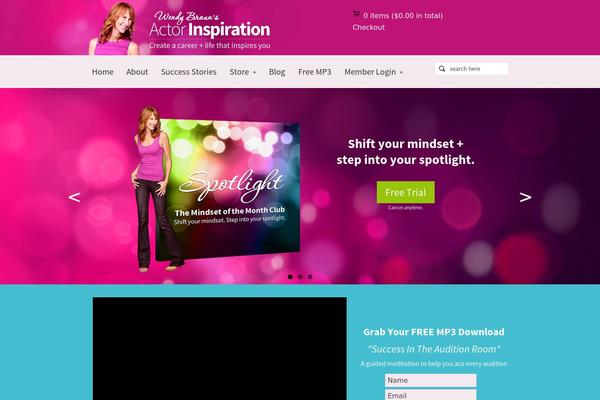 pandora theme site design template sample