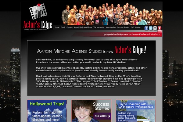 actorsedge.com site used Actors
