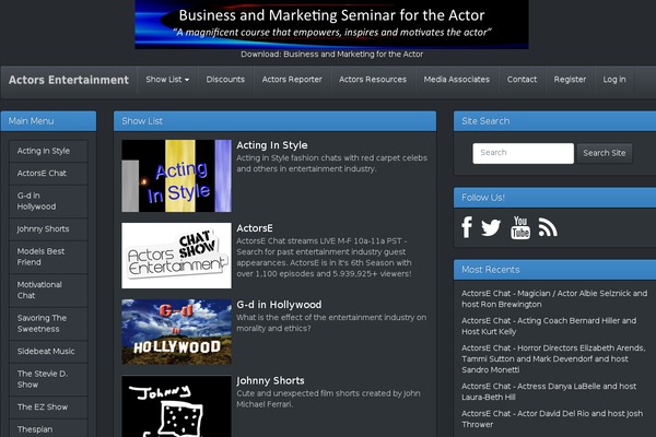 Site using FLV Embed plugin