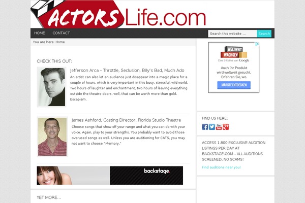News theme site design template sample