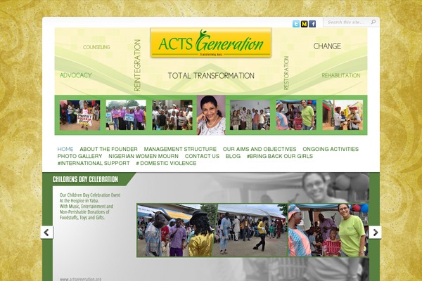 Chameleon theme site design template sample