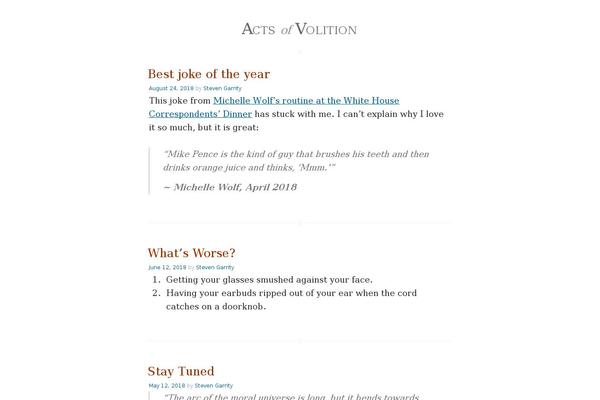 Casper theme site design template sample
