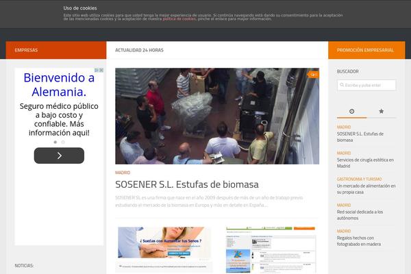 Hueman theme site design template sample
