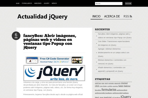 Bueno theme site design template sample