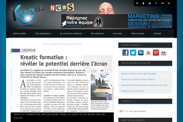 actualite-kreatic.com site used Primonews