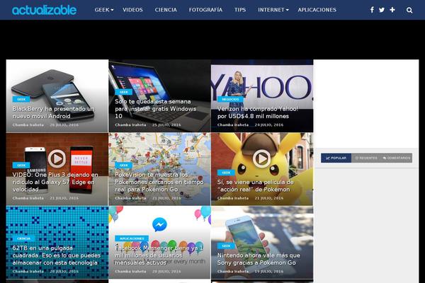 Top News theme site design template sample