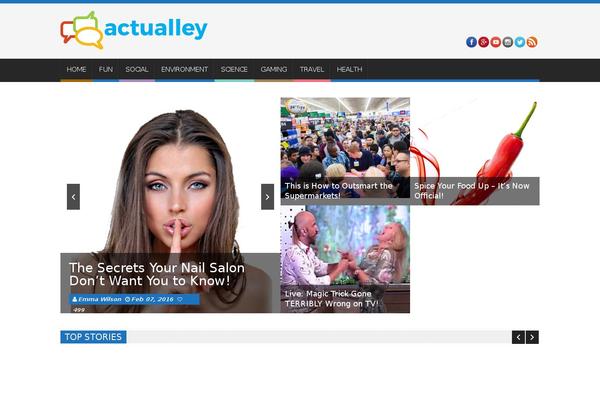 SaladMag theme site design template sample