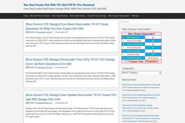 pacify theme site design template sample