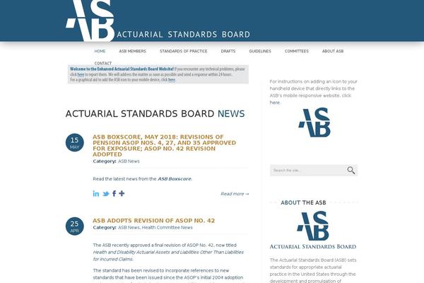 actuarialstandardsboard.org site used Asb