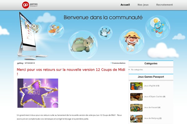 actusjeu.fr site used Gamespassport