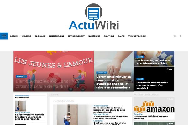 actuwiki.fr site used Flex Mag