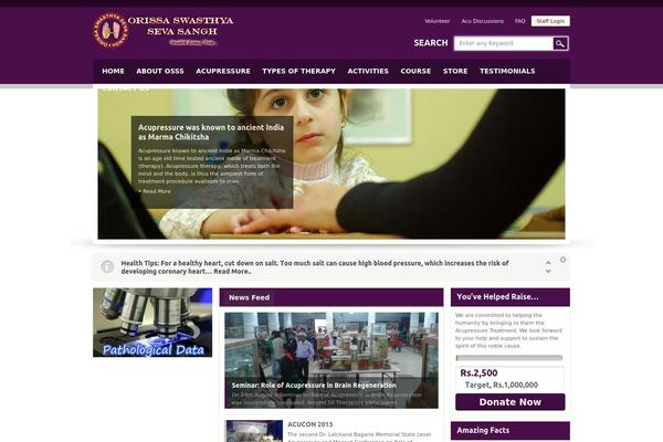 Wisdom theme site design template sample