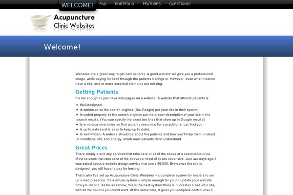 Intro theme site design template sample