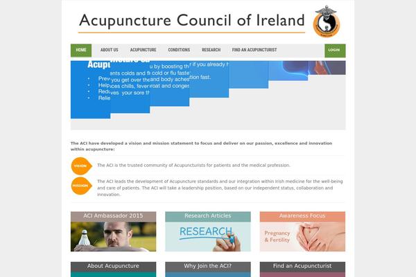 Aci theme site design template sample