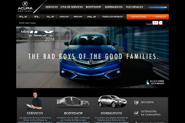 acuramonterrey.com.mx site used Acura