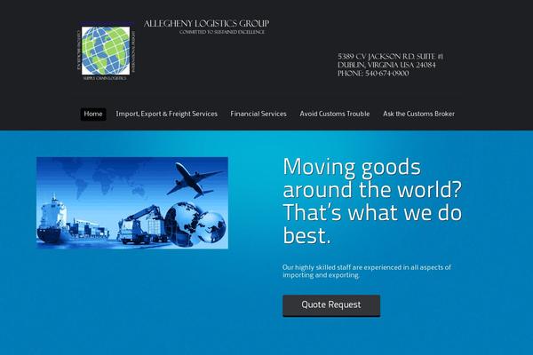 Alexandria theme site design template sample