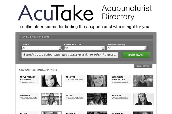 acutakedirectory.com site used Listings