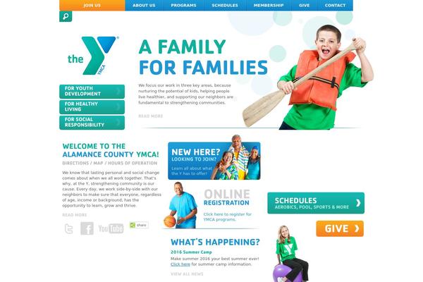 Ymca theme site design template sample