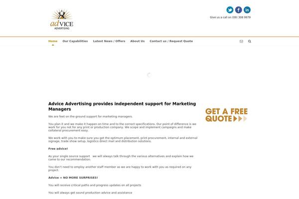 Pinpoint theme site design template sample