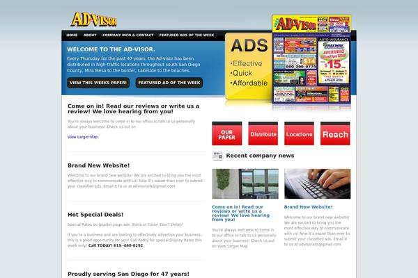 Productum theme site design template sample