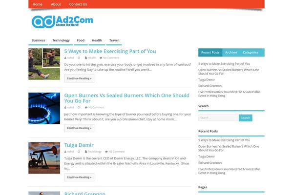 MesoColumn theme site design template sample