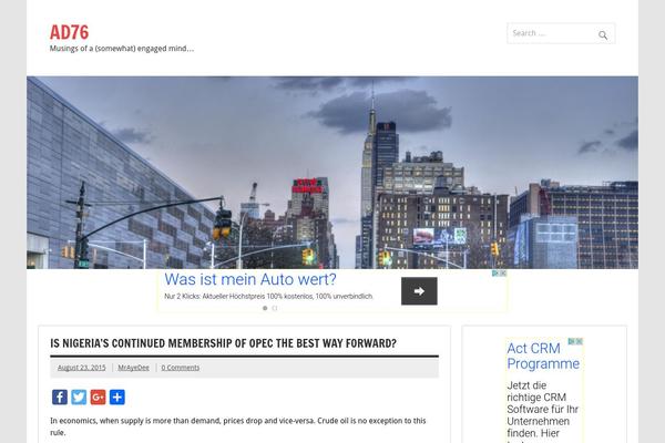 Dynamic News Lite theme site design template sample