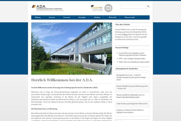 ada-mentoring.de site used Ada