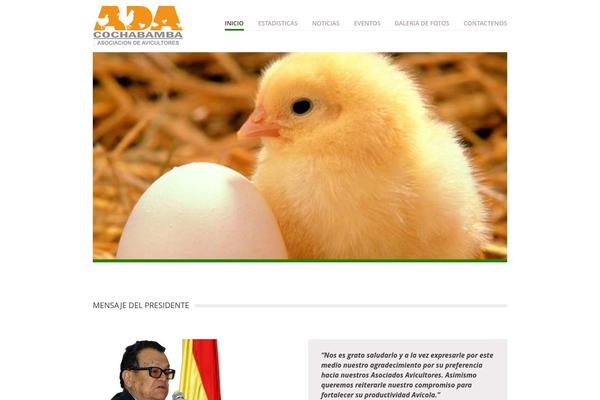 Vanguard theme site design template sample