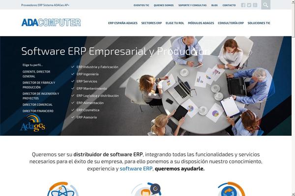 Ada theme site design template sample