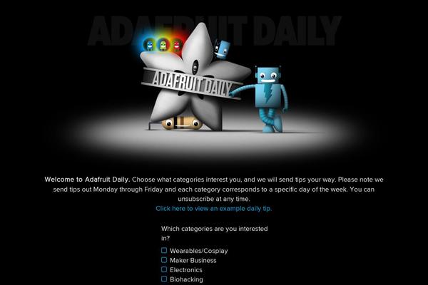 adafruitdaily.com site used Adafruit2013