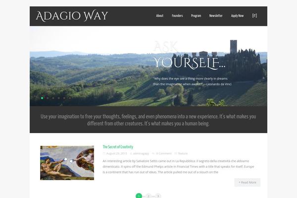 Asteria theme site design template sample