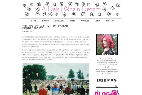 Daisy theme site design template sample