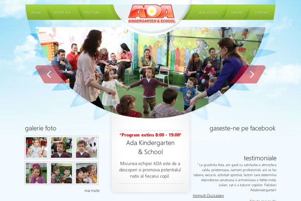 Ada theme site design template sample