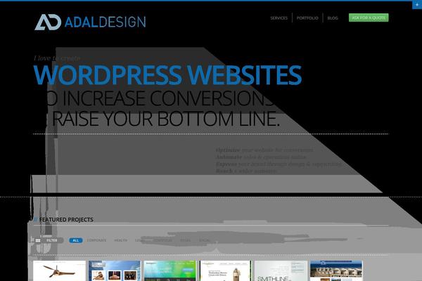 MORE theme site design template sample