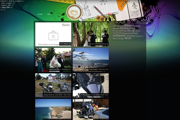 Infinity theme site design template sample