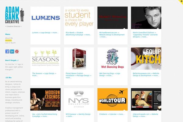 Gridlocked theme site design template sample
