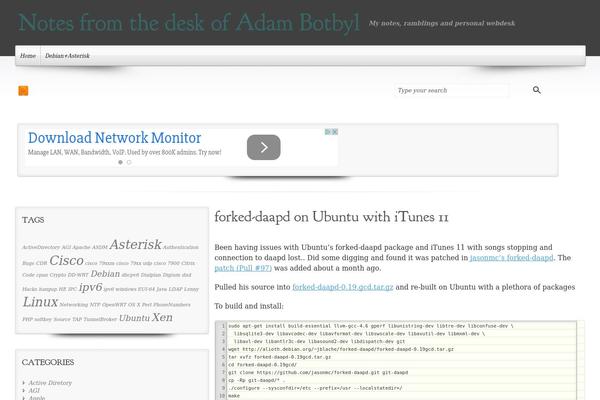 Site using Adsense Widget plugin