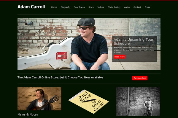 adamcarroll.com site used Hero