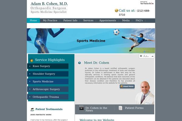 YPO theme site design template sample