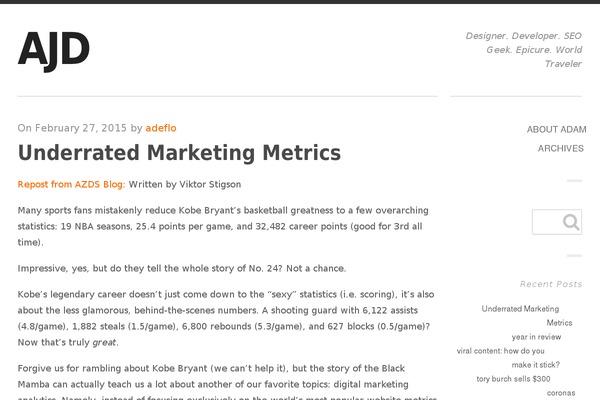 adamdeflorian.com site used Ajd