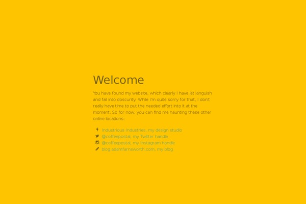 Site using About Me plugin