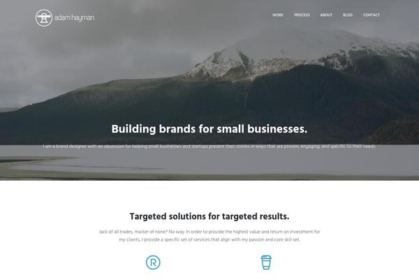 adamhayman.com site used Storey
