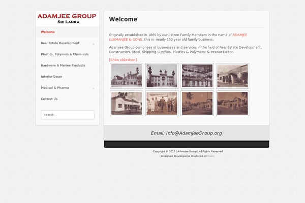 Minim theme site design template sample