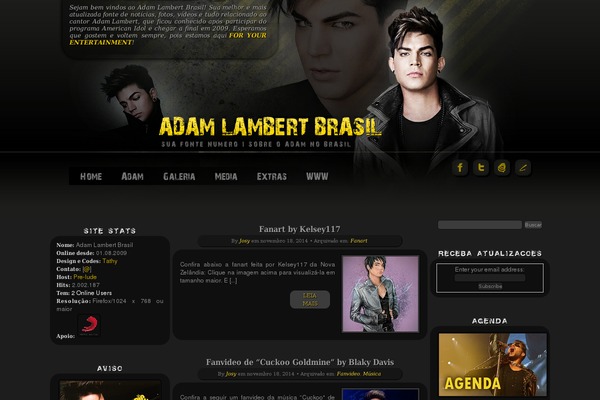 adamlambertbrasil.com.br site used Soundboard