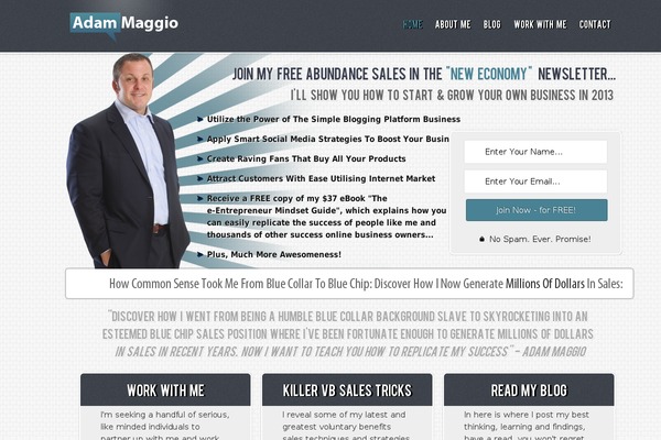 Thesis 1.8.5 theme site design template sample