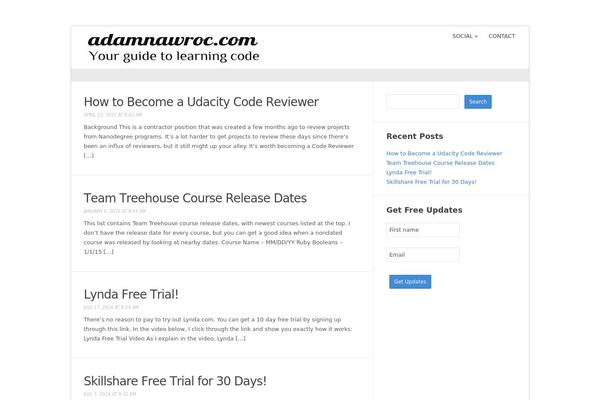 adamnawroc.com site used Meeta