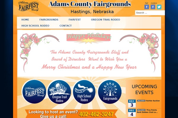 Adams theme site design template sample