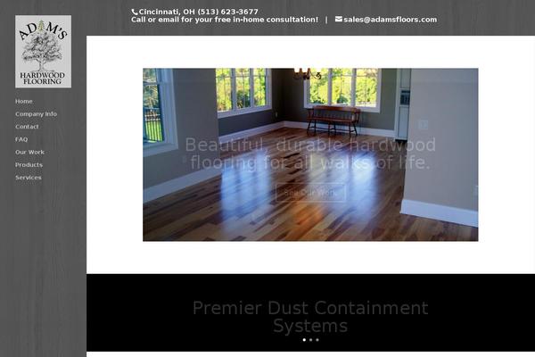 adamsfloors.com site used Divi-adamsfloors